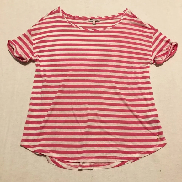 Juicy Couture Womens Size Small Striped Shirt Tee - Picture 7 of 15
